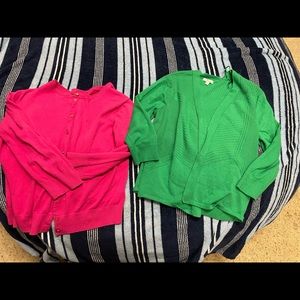 Lot of 8 cardigans (size large)